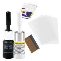 자동차송진제거 세차송진 자동차 송진포 2pcs 자동차 창 유리 깨진 스크래치 복구 도구 DIY 앞 수리 액체, 01 A