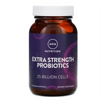 MRM Nutrition 엑스트라 스트렝스 프로바이오틱 활성 배양균 250억 마리 베지 캡슐 30