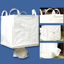 항공마대 톤 백 하부 출구 내마모성 컨테이너 가방, 이중강화 1톤 90 90 100