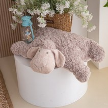 양 극세사 인형 쿠션 북유럽 소파 등쿠션 홈테코 소품, 화이트