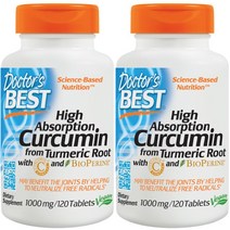 닥터스베스트 하이 엡솔션 커큐민 1000mg 타블렛, 120정, 2개