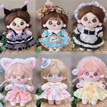 무속성 솜인형 솜깅이 의상만 인형 미포함, C 20cm 면 아기옷(인형 미포함)