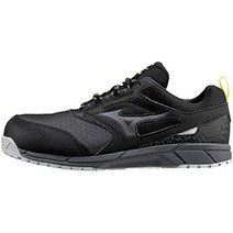 MIZUNO [미즈노] 안전화 올마이티 AS15L 경량 정전기 대전 방지 끈 JSAA・보통 작업용(A종) 블랙×다크 그레이 27.5 cm 3 E