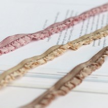 주부 취미생활 제품리폼 제작용 프릴밴딩 5개 남대문부자재 엄마표만들기, 프릴밴딩 (브라운)
