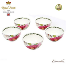 라이브잇 본차이나 도자기 대접세트 5P (공기 면기 국 밥그릇 우동그릇 라면기 집들이 신혼부부 선물세트), 공기5p_대장미, 12세트