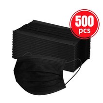 일회용 인증 외과 얼굴 마스크 성인 검은 마스카라 quirur i a ho olo ada 의료, 07 500pcs Black