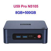 Beelink-U59 Pro 미니 PC 윈도우즈 11 인텔 11th 셀러론 N5105 DDR4 16GB 512GB SSD 듀얼 와이파이 1000M 데스크탑 게임용 컴퓨터 PC, UK, 01 PRO N5105 8G500G