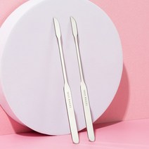 셀프천사 메이크업 듀얼 스파츌라 파운데이션 파데 화장품 나이프 스패츌러, 1개