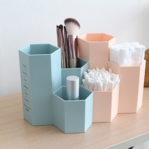 히키스 파스텔 오거나이저 COLLIE 사무용품 화장품 정리함 핑크, 1개