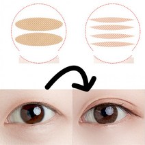 쌍커 풀 테이프 2타입 20매 플 단면쌍테 실쌍테 속 가닥속 여자 모양 정리 붙이기 양면쌍테, B타입120매