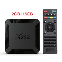스마트 TV 박스 와이파이 구글 플레이어 유튜브 X96 안드로이드 10 올위너 H313 쿼드 코어 4K 60fps 1GB 8GB 셋톱 박스 X96Q 2GB 16GB, 21.영국 플러그  2G16G