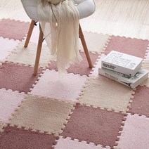벨벳소재 층간소음 방지 퍼즐 매트 셀프시공 30cm x 30cm 10개, 블랙