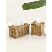 [네이쳐리빙] 데이지가든 라탄 티슈케이스 2종 (택1)