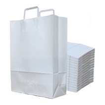 애브리플러스 크라프트 종이 쇼핑백 종이가방 100매, 화이트