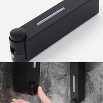 벽걸이 물비누 디스펜서 1구 (블랙) 업소용물비누 샴푸통 자동거품비누디스펜서, 디스펜서1구-블랙