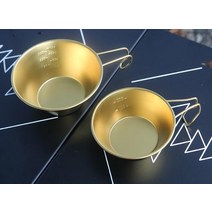 티타늄코팅 304스텐 시에라컵 골드 2사이즈, 500ml, 1개, 1개, 500ml