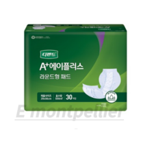 유한킴벌리 남녀공용 디펜드 속 기저귀 라운드형 성인기저귀/패드 대형, 29x56cm/라운드 대형, 30개입, 2개