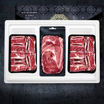 횡성한우 1등급 찜갈비 한우선물세트 실속 갈비2 등심 /총1.9kg, 없음