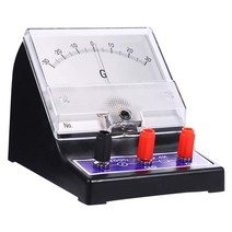 아날로그 전류계 포인터 타입 전류 암페어 테스터 민감성 암페어 미 미터 Galvanometer, 하나, 검은 색, 1개