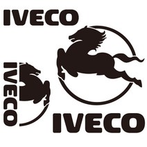 마이웨이카 이베코 스티커 화물차 트럭 트레일러 버스 튜닝 IVECO 로고, 로고1, 흰색, 1개