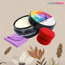 파이어볼 쇼카왁스 밀크크림 130g 40g 자동차 고체 왁스 차량 광택제 관리제+어플타월, 01 밀크크림 40g (어플+타월)