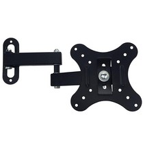 대부분의 14-27인치 LED LCD OLED 스크린용 기울기 및 확장 가능한 벽 마운트 TV 모니터 브래킷 75 100 VESA 호환 최대 18.1kg(40.5인치-24인치), 14-27