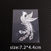 ETIE 최신 스타일 VIP 니켈 스티커 트럭 용 자동차 스타일링의 사자 3D 엠블럼 접착 차량 장식 자동차 바디 자동차 액세서리, 보여진 바와 같이, 불사조