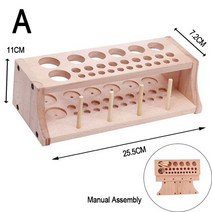 2446687698 구멍 나무 Leathercraft 랙 스탠드 DIY 조각 펀칭 홀더 저장 가죽 스토리지 박스, 01 A