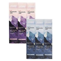 치약세트 2080 마운트솔트 3개입 히말라야 핑크솔트 함유 충치 잇몸 덴탈케어 기능성치약 구취제거치약 좋은치약 입냄새제거치약 치약선물세트, 마운틴솔트 크리스탈