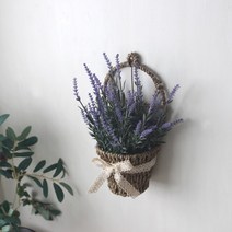 [인테홀릭] 레이스 라벤더 화분-걸이형(3color), 색상:라벤더