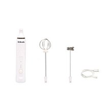 키치니스 우유 거품기 휘핑기 무선 전동 머랭치기 휘핑기계 KCN-MB100 + 벌룬형헤드 스프링형헤드 USB 케이블