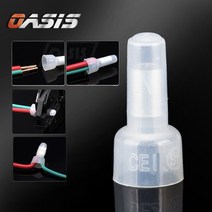 앤드콘넥터 50개입 접속자 와이어 커넥터 전선 연결 단자 배선작업, D01:CE1(0.5-1.5SQ) 100개