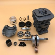 [해외]40mm 피스톤 실린더 크랭크 샤프트 크랭크 베어링 HUSQVARNA 136 137 141 142 가스 전기 톱 예비 부품 530069941 용 오일 씰 엔진 키트