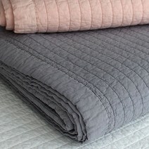 누안누안 퀸 킹 80수 고밀도 면 천연목화솜 침대 패드, 그레이