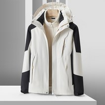 2022 겨울 야외 재킷 남성 여성 투피스 쓰리인원 탈착식 플러스 벨벳 두꺼운 등산 의류