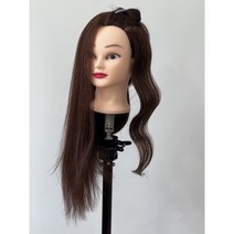 보타링 인모80프로 미용커트 연습용커트 미용가발 24인치헤어 당일배송, 브라운