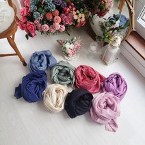 롱롱무지 거즈원단 스카프 머플러