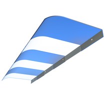 차면시설 아크릴 투명 지붕 차양 어닝 비막이 가림막, B 400X800 투명-파사드 설치