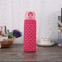 보틀 크로셰 텀블러 커버 Aquaflask 홀더 케이스 가방 하이드로 플라스크 물병 SUGAW, Rose Red