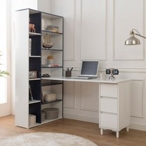 클레이쇼핑 컴퓨터 온라인수업 언택트 재택근무 1인용 책상세트 재택근무 재택알바 온라인수업 컴퓨터책상, 네이비