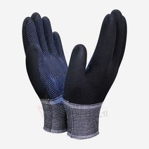 [장갑이네] 국산 수입 PU 도트 엠보싱 나일론 폴리 코팅 장갑 10켤레, 검정-S
