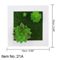 식물 벽장식 이끼 액자 3D 벽 스티커 홈 장식 인조 꽃 프레임 월 아트 벽화 거실웨딩, 21A