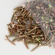 나사못 목재피스 접시머리 앙카피스 나사 25mm 640개, 1봉