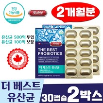 신바이오틱스 프락토올리고당 식물성 30캡슐 2박스 유산균 100억 장건강 프로바이오틱스 더베스트