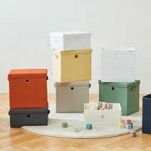 샘책장호환 한샘 폴리 수납바스켓 시리즈 3P 대/중/뚜껑 한샘온라인, 뚜껑 3P, 화이트체크(V)