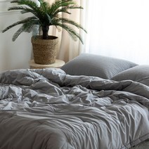 [소프라움] 먼데이 여름 순면 차렵이불 싱글/그레이