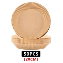 에어프라이어 50pcs 공기 프라이 기선 라이너 일회용 목재 펄프 논문 비 스틱 김이 나는 바구니 매트 36L 공기 프라이어에 대 한 베이킹 오일 종이 매트, CHINA, 20cm2