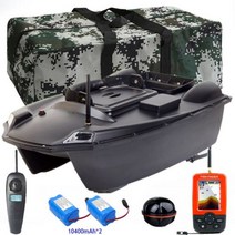 GPS RC 낚시 미끼 보트 지능형 자동 루어 3kg 로드 고출력 듀얼 모터 2 통 500m 스마트 원키 리턴 신제품, Fish Finder GPS10400