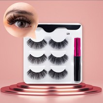 1/3 코일 마그네틱 속눈썹 수제 밍크 속눈썹 마그네틱 아이라이너 뷰티 화장품 세트 속눈썹 짧은 속눈썹 풀 필요 없음 3pairs-S29A, 상품 상세페이지 참조, 상품 상세페이지 참조