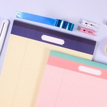 갓샵 B5 A4 모눈노트 떡메모지 옥스포드 2type FRAISEL떡메, 옐로우